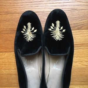 Stubbs and Wootton velvet slippers